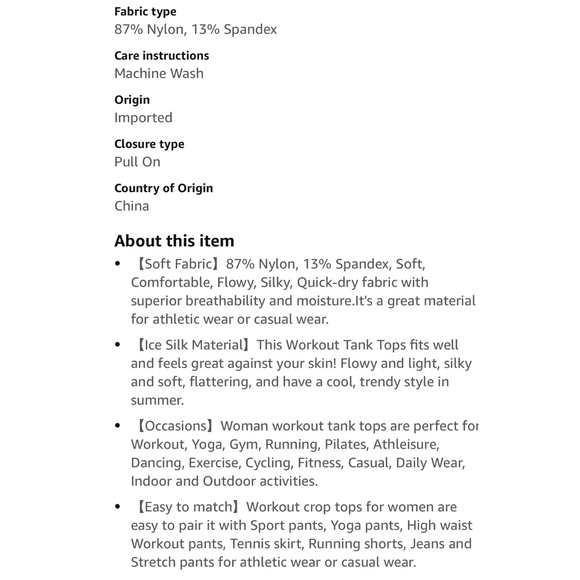 Cropped Flowy Quick-Dry Tank‎ Top- Light Gray - Picture 8 of 8